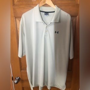 UNDERARMOUR performance polo tech fabric XXL. Moisture wicking.  95/5 poly blend